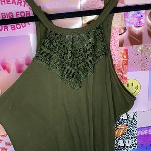 Dark green body suit